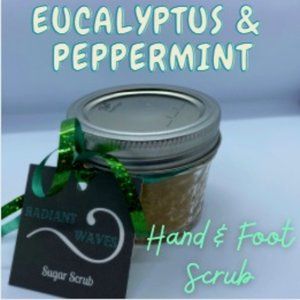 Eucalyptus peppermint 4oz hand & foot scrub
